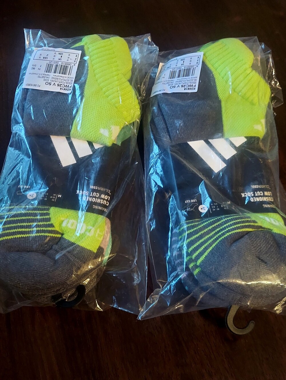 Adidas Cushioned Low Cut Athletic Socks 6 Pairs Size M